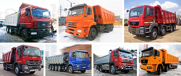 Самосвалы от 20 до 45 тонн